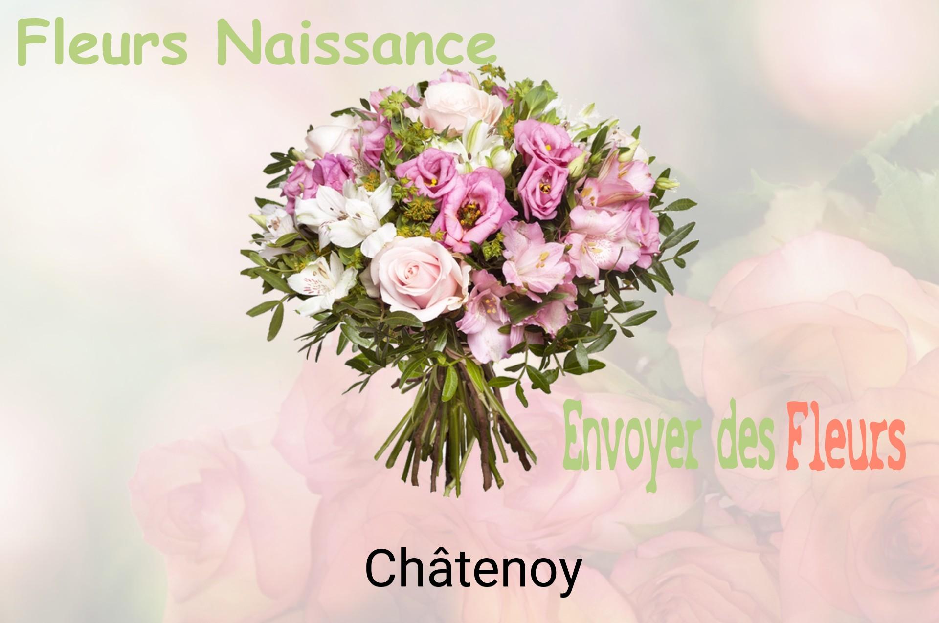 Bouquet de fleurs de naissance livré à Châtenoy
